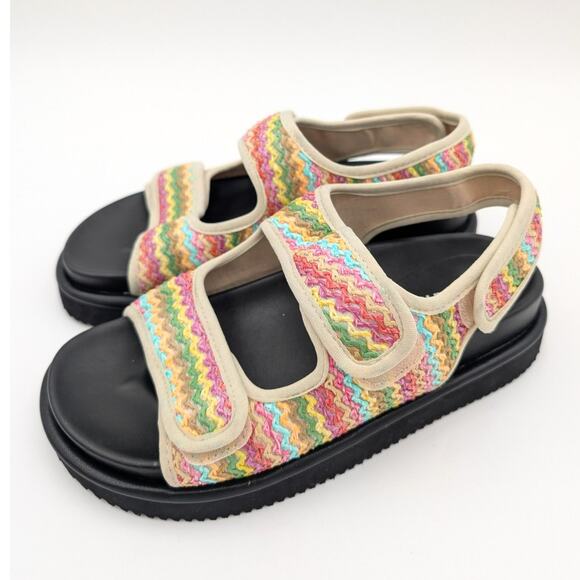 ABound Chance Platform Sandal Women's Yellow Clover Multi Size US6M - Picture 1 of 10
